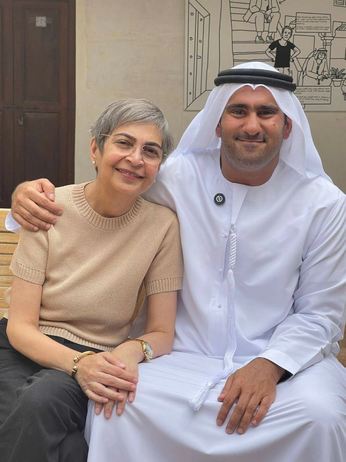 Abdulla with his mentor Gulshan Kavarana