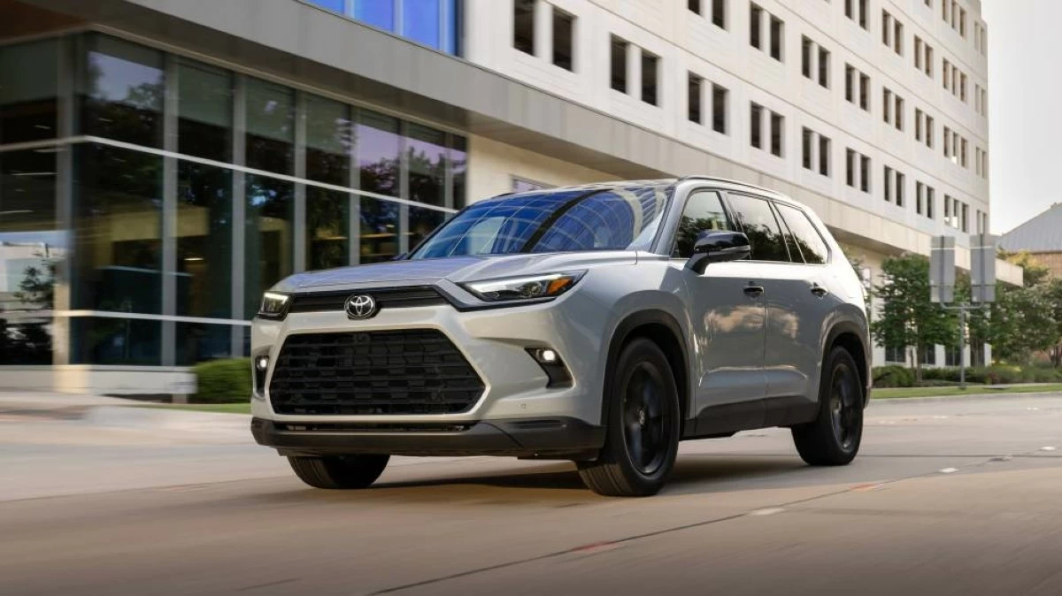 This photo provided by Toyota shows a Grand Highlander. This family-friendly three-row SUV gets up to an EPA-estimated 36 mpg for 2026 with its available hybrid powertrain. (AP)
