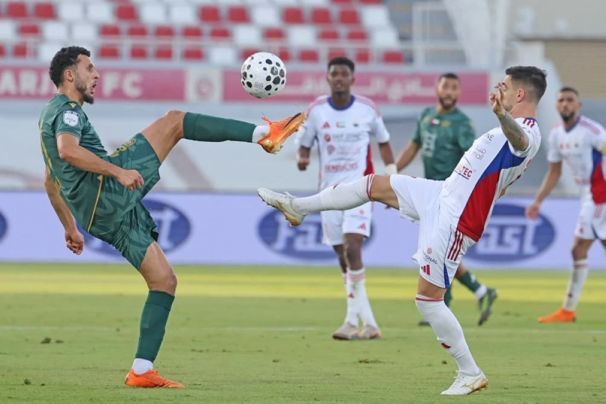 Sharjah FC vs Khorfakkan FC in the ADNOC Pro League