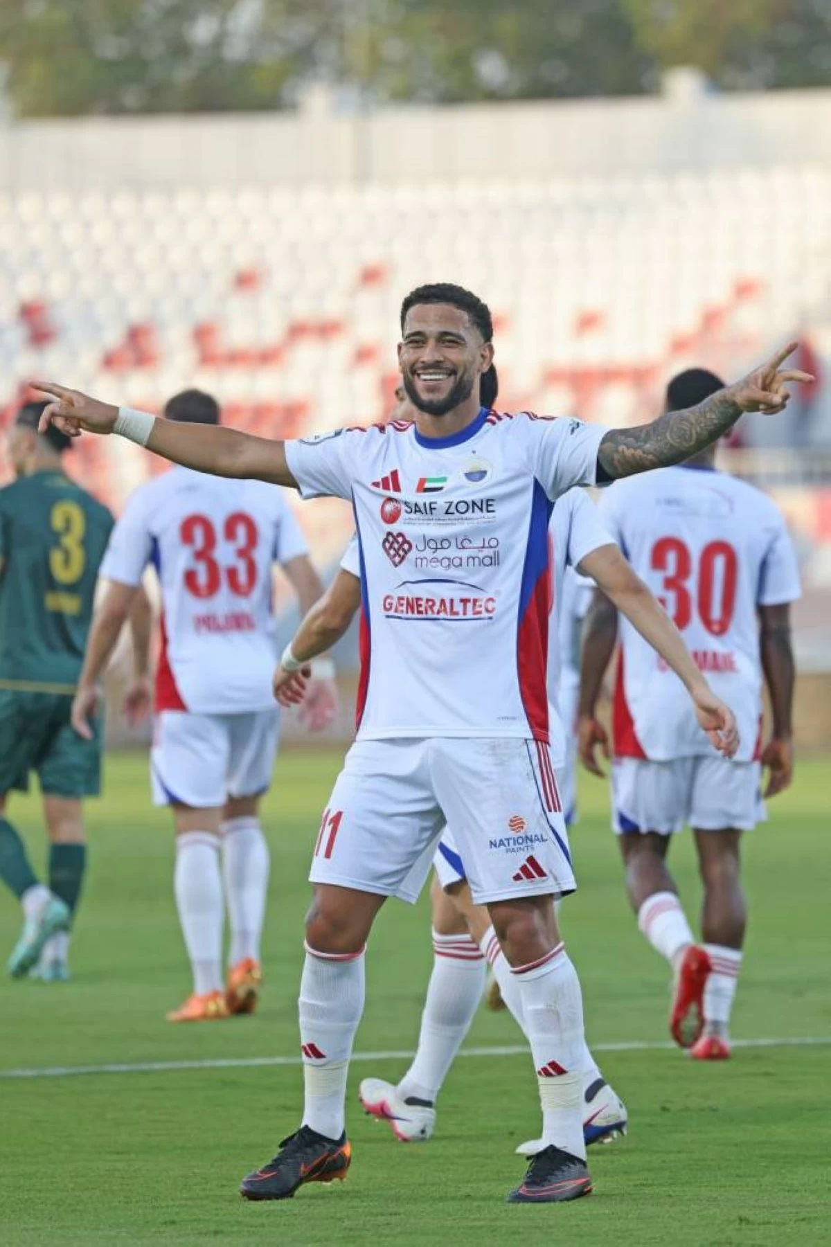 Sharjah FC vs Khorfakkan FC in the ADNOC Pro League
