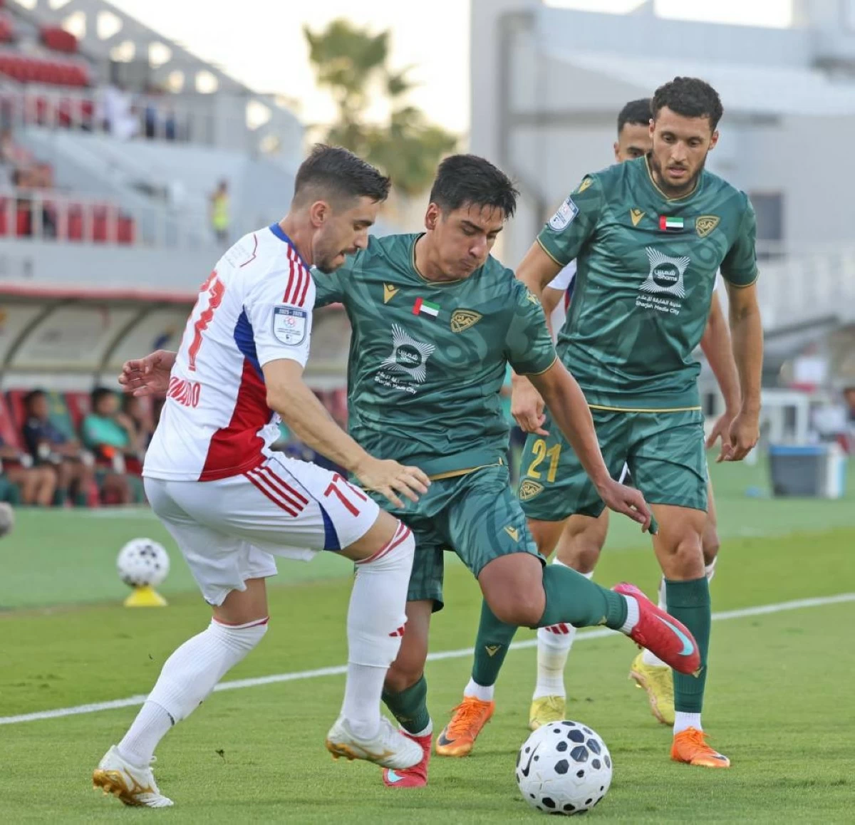 Sharjah FC vs Khorfakkan FC in the ADNOC Pro League