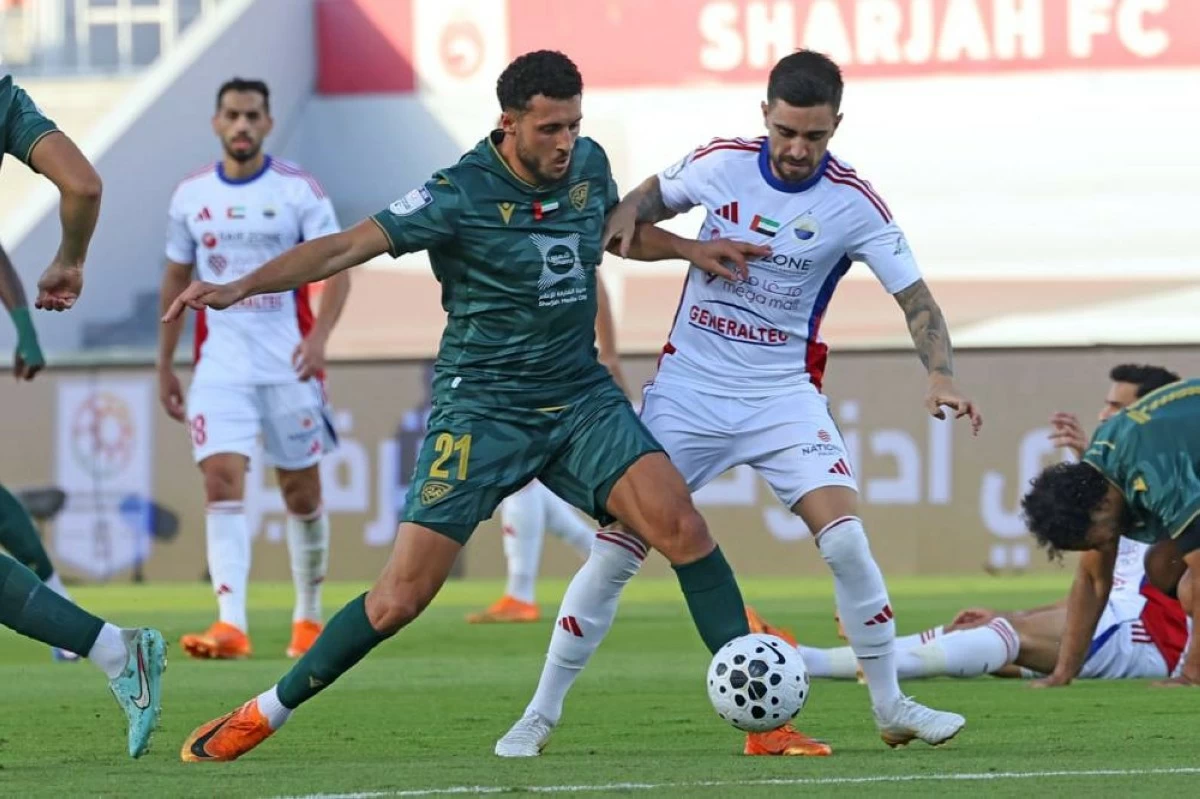 Sharjah FC vs Khorfakkan FC in the ADNOC Pro League
