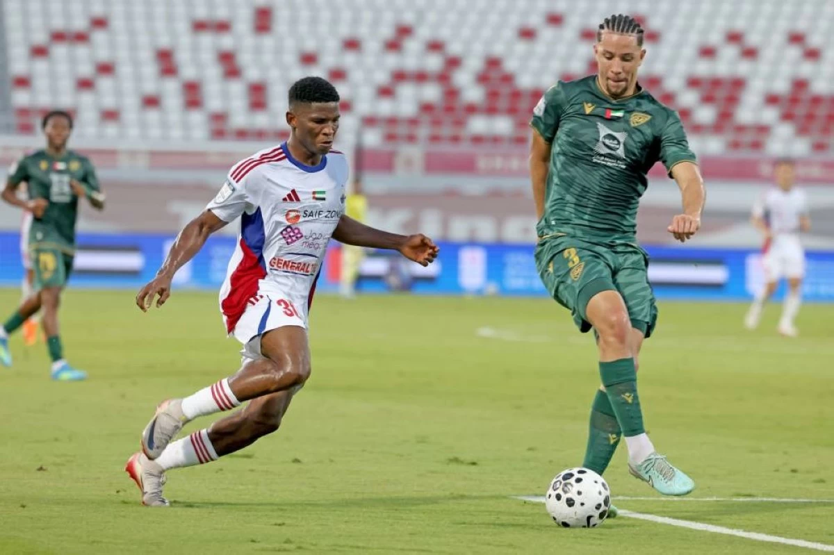 Sharjah FC vs Khorfakkan FC in the ADNOC Pro League