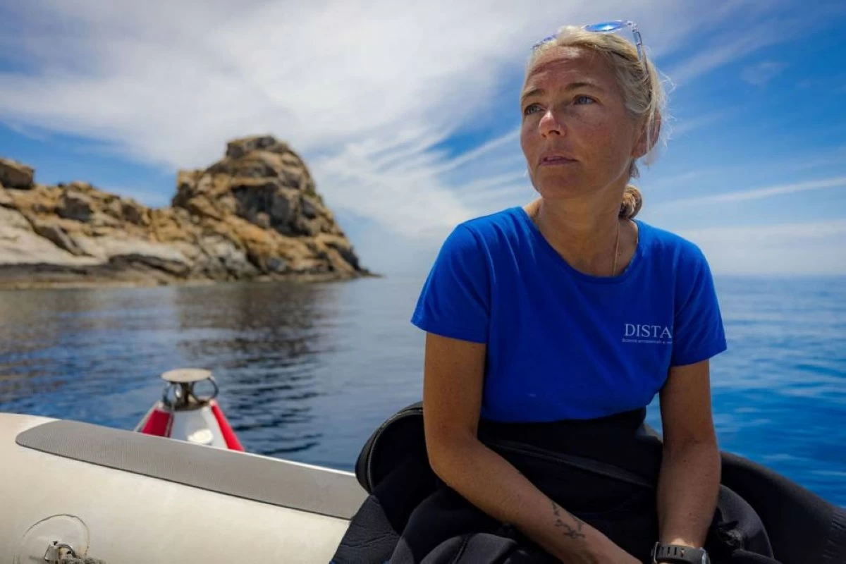 Monica Montefalcone, one of the five Italian scuba divers who died near Alimathaa in the Maldives archipelago while exploring an underwater cave, is seen in this undated handout picture released by Greenpeace Italia on Friday, May 15, 2026. (AP) 