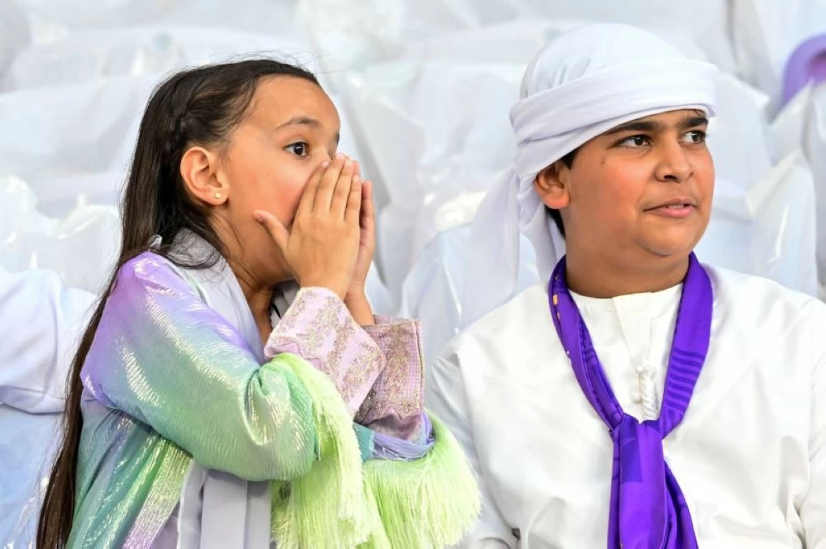 Al Ain fans came in all ages to support their team during ADNOC Pro League at Hazza bin Zayed stadium in Al Ain on May 16, 2026. (Photo by Patrick Castillo)