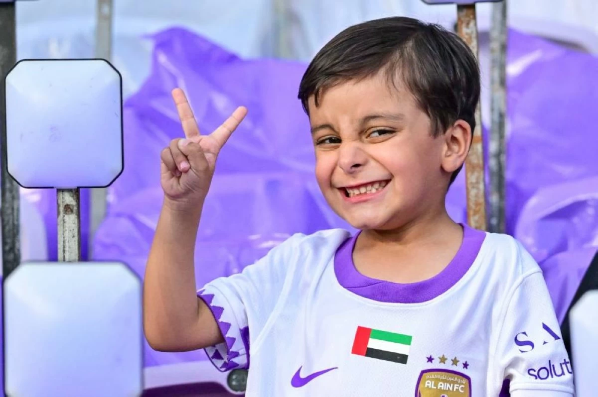 Al Ain fans came in all ages to support their team during ADNOC Pro League at Hazza bin Zayed stadium in Al Ain on May 16, 2026. (Photo by Patrick Castillo)
