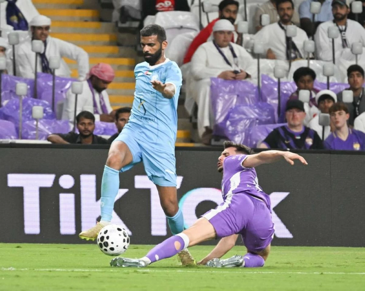 Action from Al Ain FC vs Dibba FC UAE Adnoc Pro League Final match at the Hazza Bin Zayed Stadium in Al Ain on May 16, 2026. (Photo by Erik Arazas)