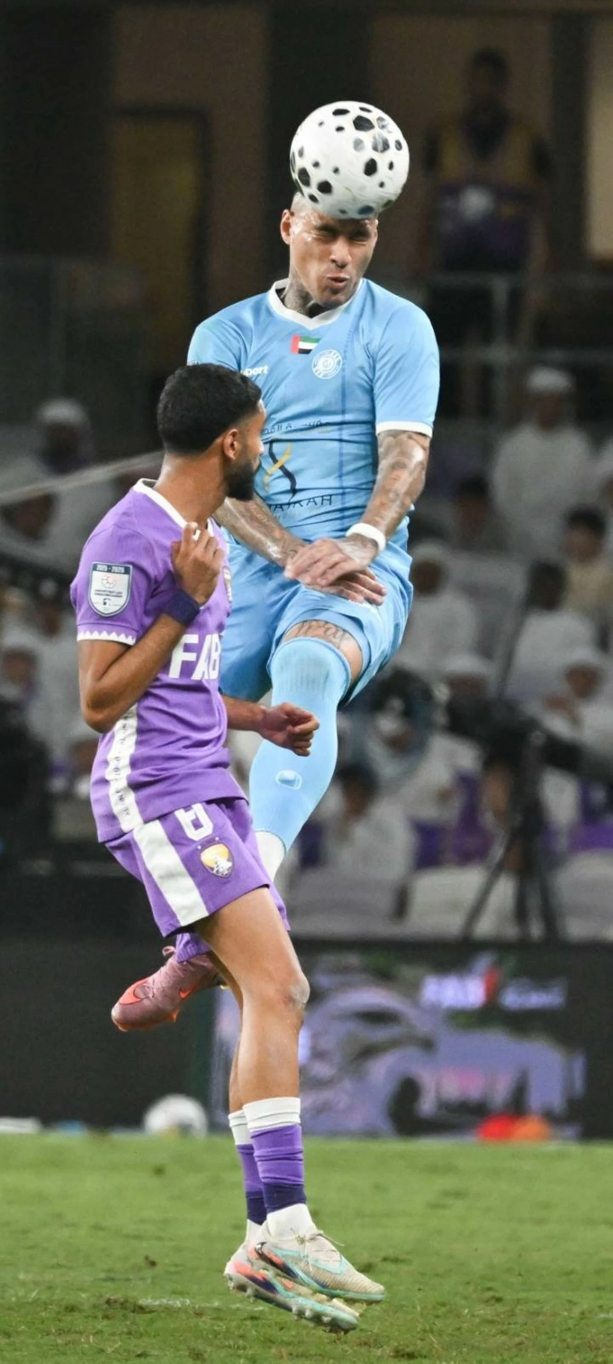 Action from Al Ain FC vs Dibba FC UAE Adnoc Pro League Final match at the Hazza Bin Zayed Stadium in Al Ain on May 16, 2026. (Photo by Erik Arazas)