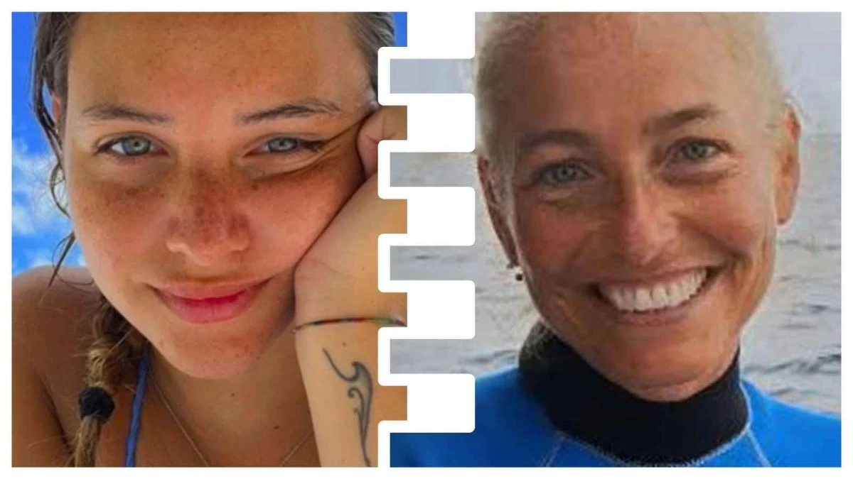 Monica Montefalcone, right, and her daughter Giorgia Sommacal. (University of Genoa, Instagram/Giorgia Sommacal)