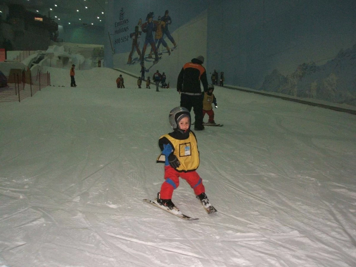 Astridge began his training at Ski Dubai, from a young age, and went on to train at slopes all across Europe and South America. Picture credit: Supplied