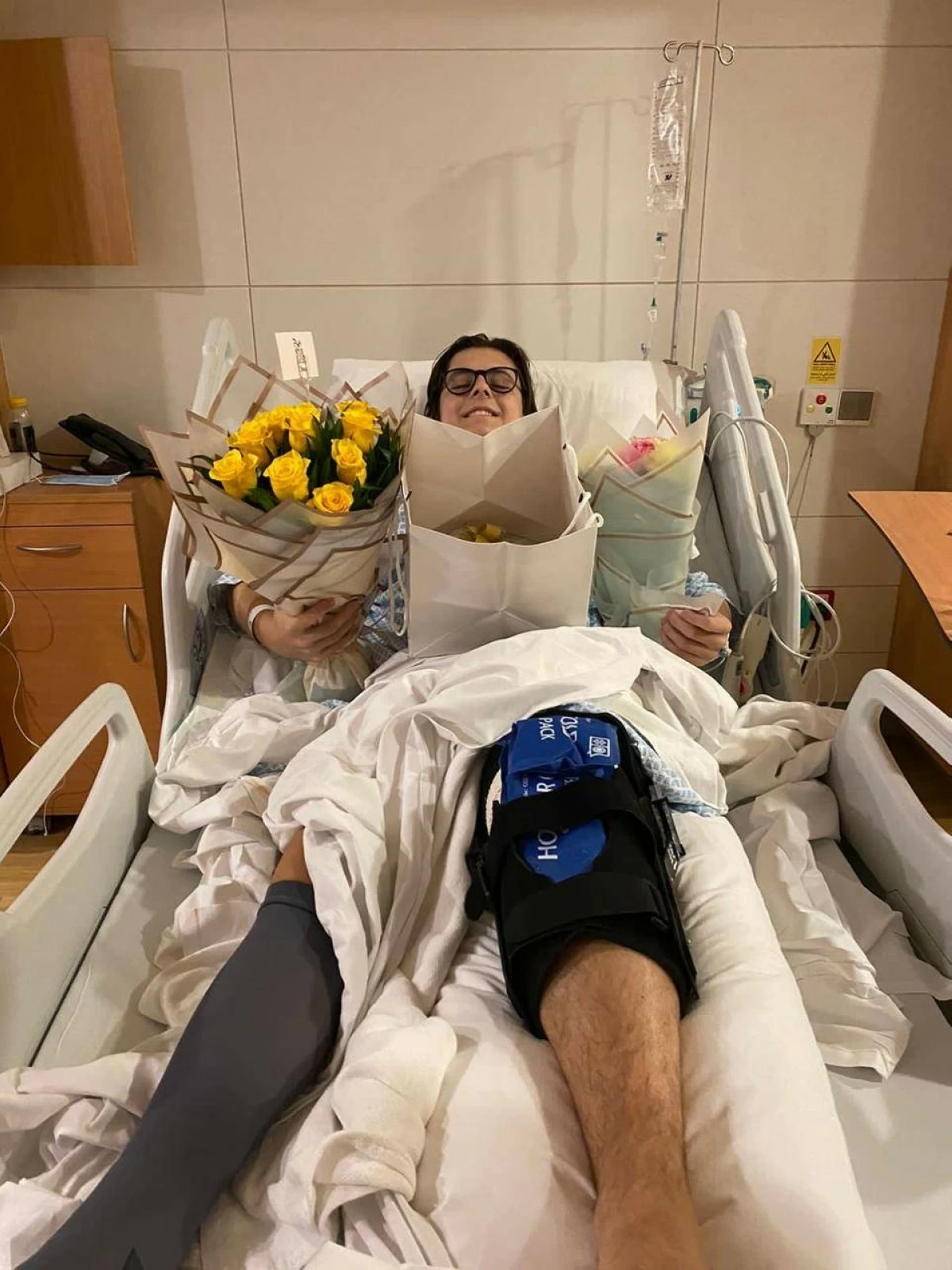 He recently underwent a medial patellofemoral ligament reconstruction for his knee. Picture credit: Supplied