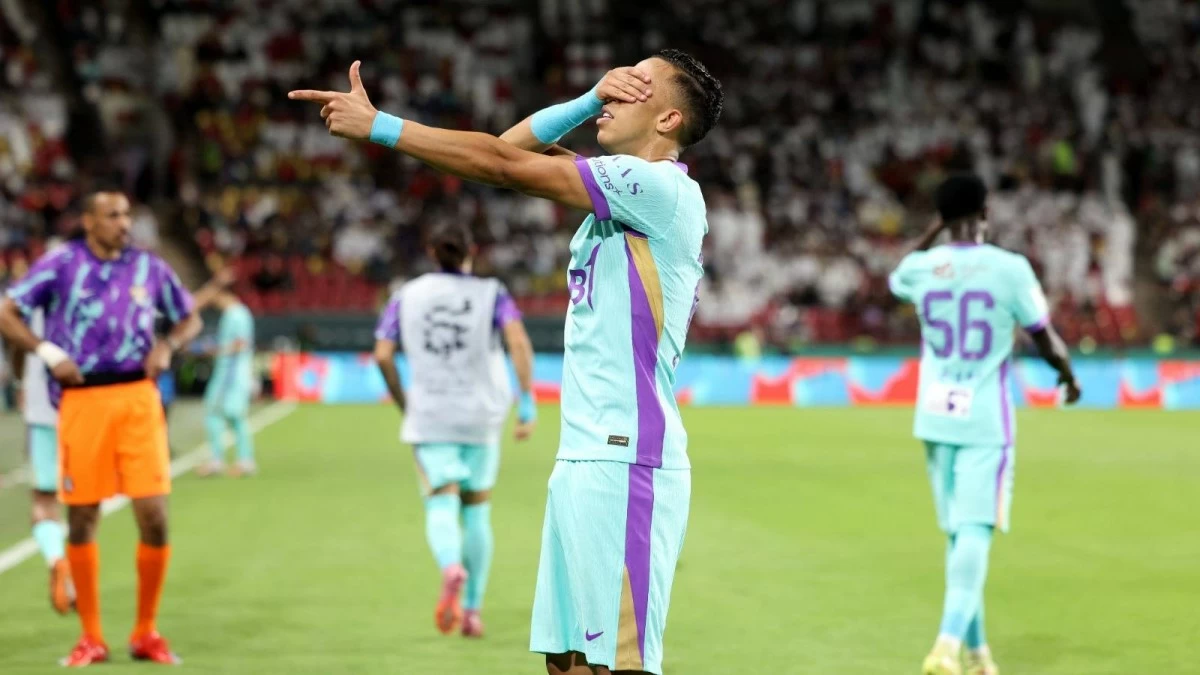 Action from the match between Al Ain Club and Al Jazira in the final of the President's Cup, May 22, 2026. (Photo by Salem Khamis)
