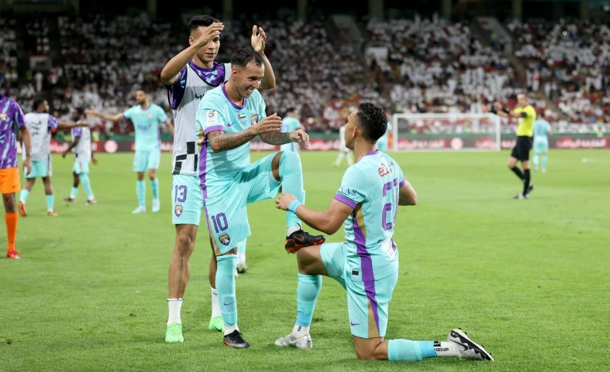 Action from the match between Al Ain Club and Al Jazira in the final of the President's Cup, May 22, 2026. (Photo by Salem Khamis)