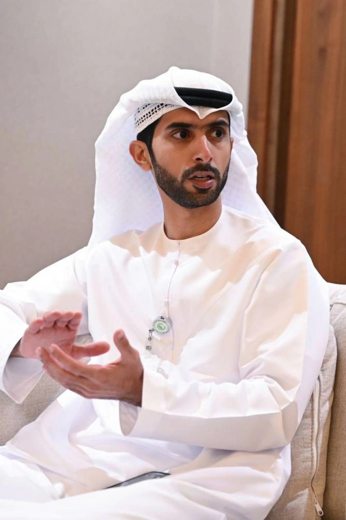 First Lieutenant Hamdan Al Mazrooei from the Beach Security Section
Photo: Najeeb Mohammed