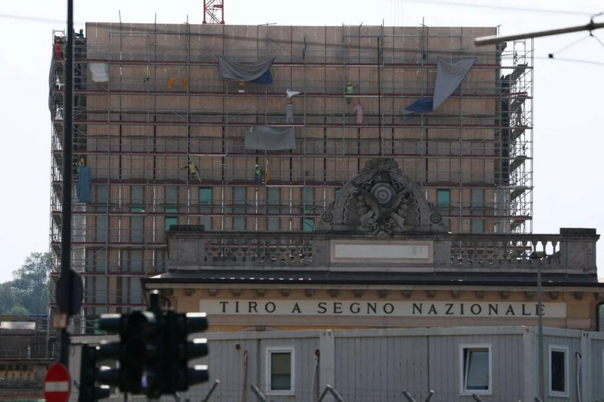 General view of the site designated for the future U.S. consulate in Milan, Italy, May 28, 2026. REUTERS/Claudia Greco