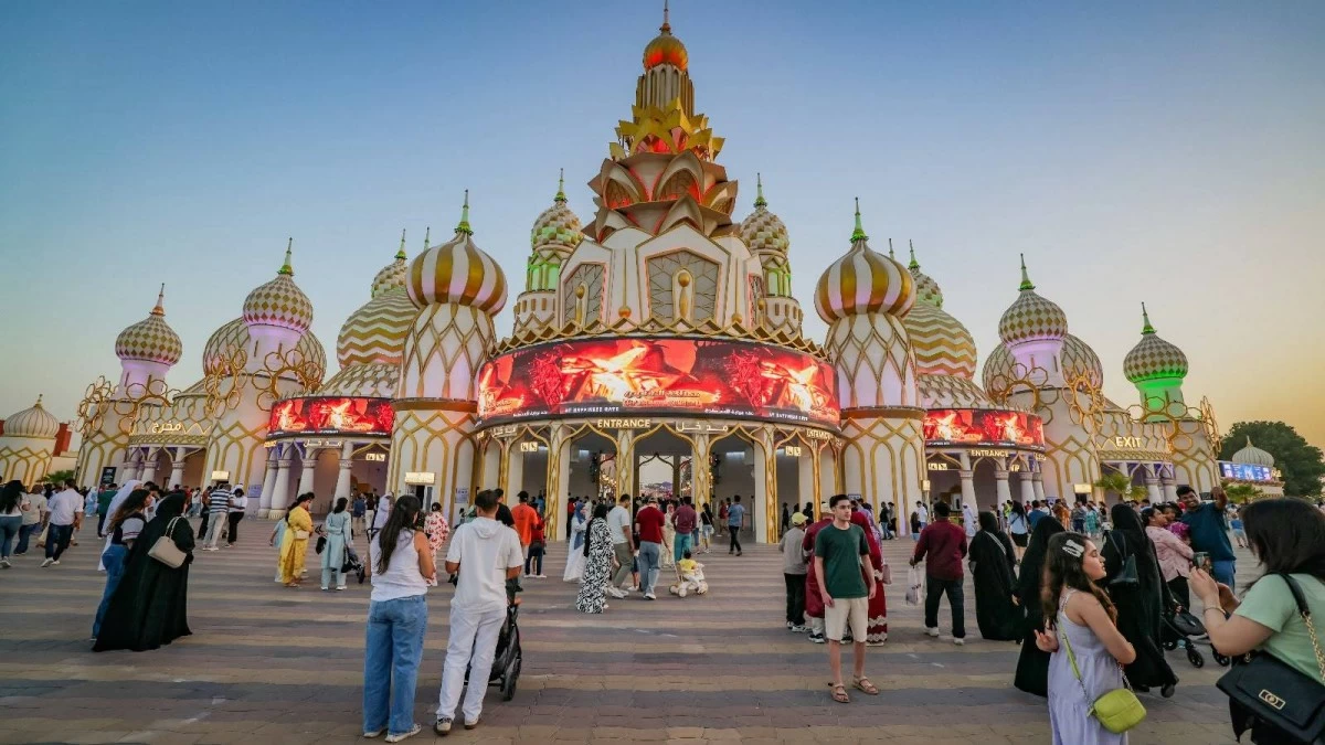 Residents enjoy Eid Al Adha festivities in Dubai on Friday.