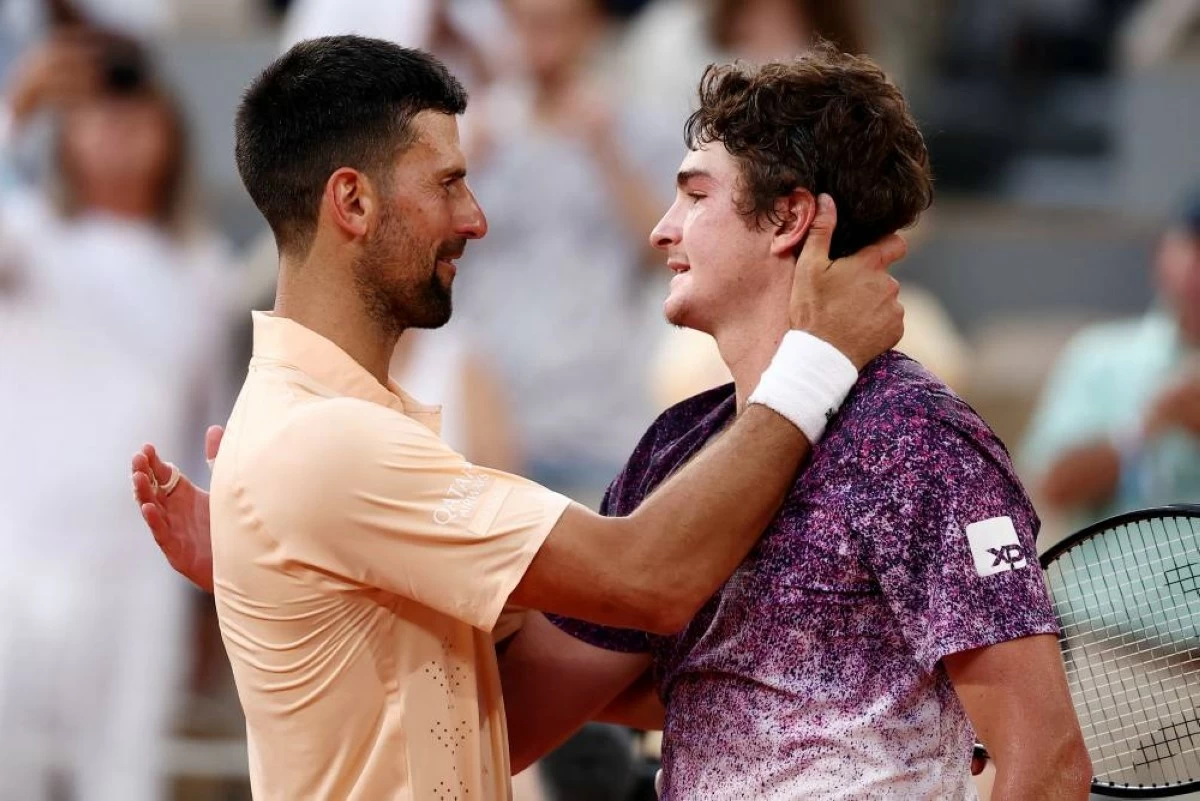 The clash lasted four hours and 53 minutes, and ensured that Fonseca became the first teenager to beat Djokovic at the Grand Slams. Picture credit: Reuters