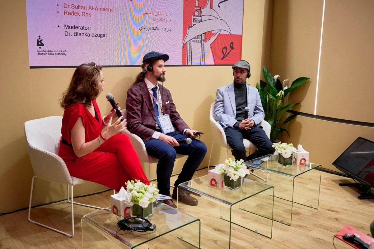 Emirati writer and researcher Dr Sultan Al Ameemi and Polish novelist Radek Rak explored how literature crosses linguistic and cultural boundaries during a discussion held at Sharjah’s pavilion at the Warsaw International Book Fair 2026.