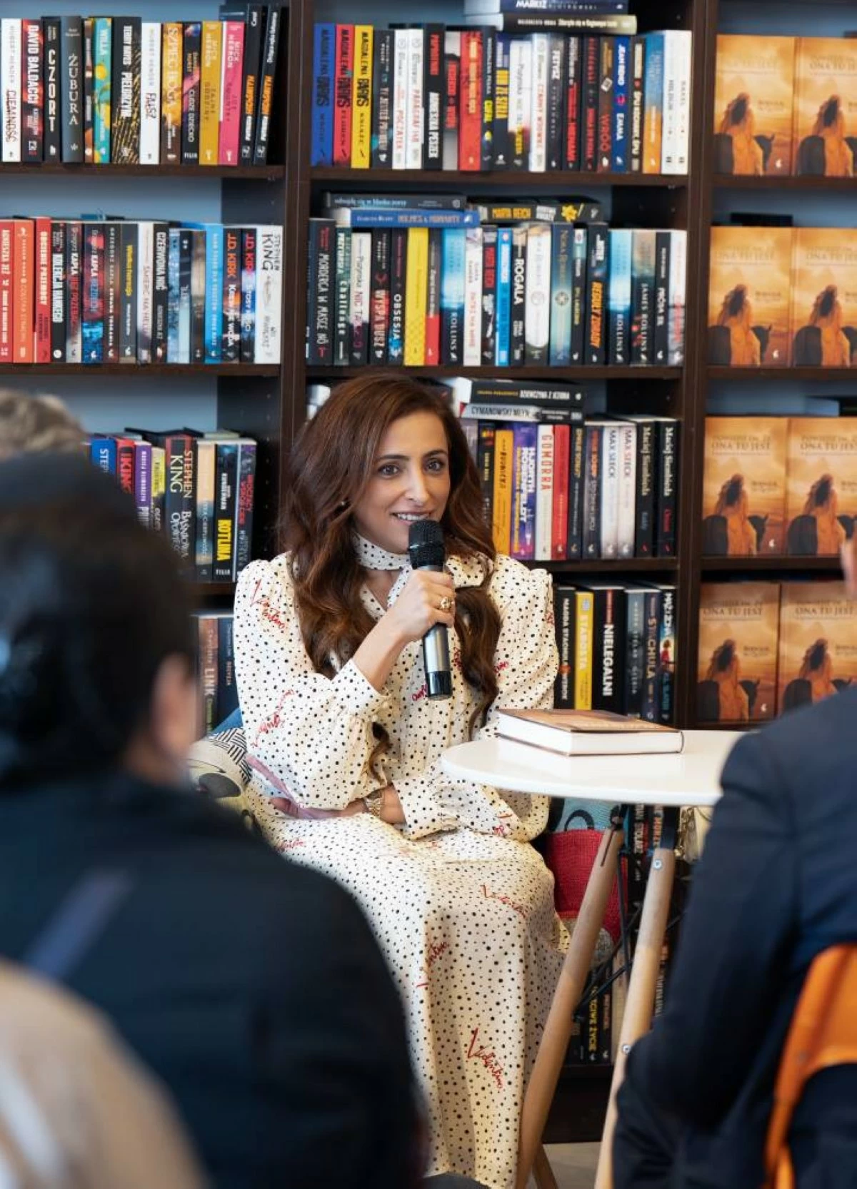 Sheikha Bodour interacting with audience at the launch of her book 'Let Them Know She Is Here: Searching for the Queen of Mleiha', in Warsaw. (Supplied)