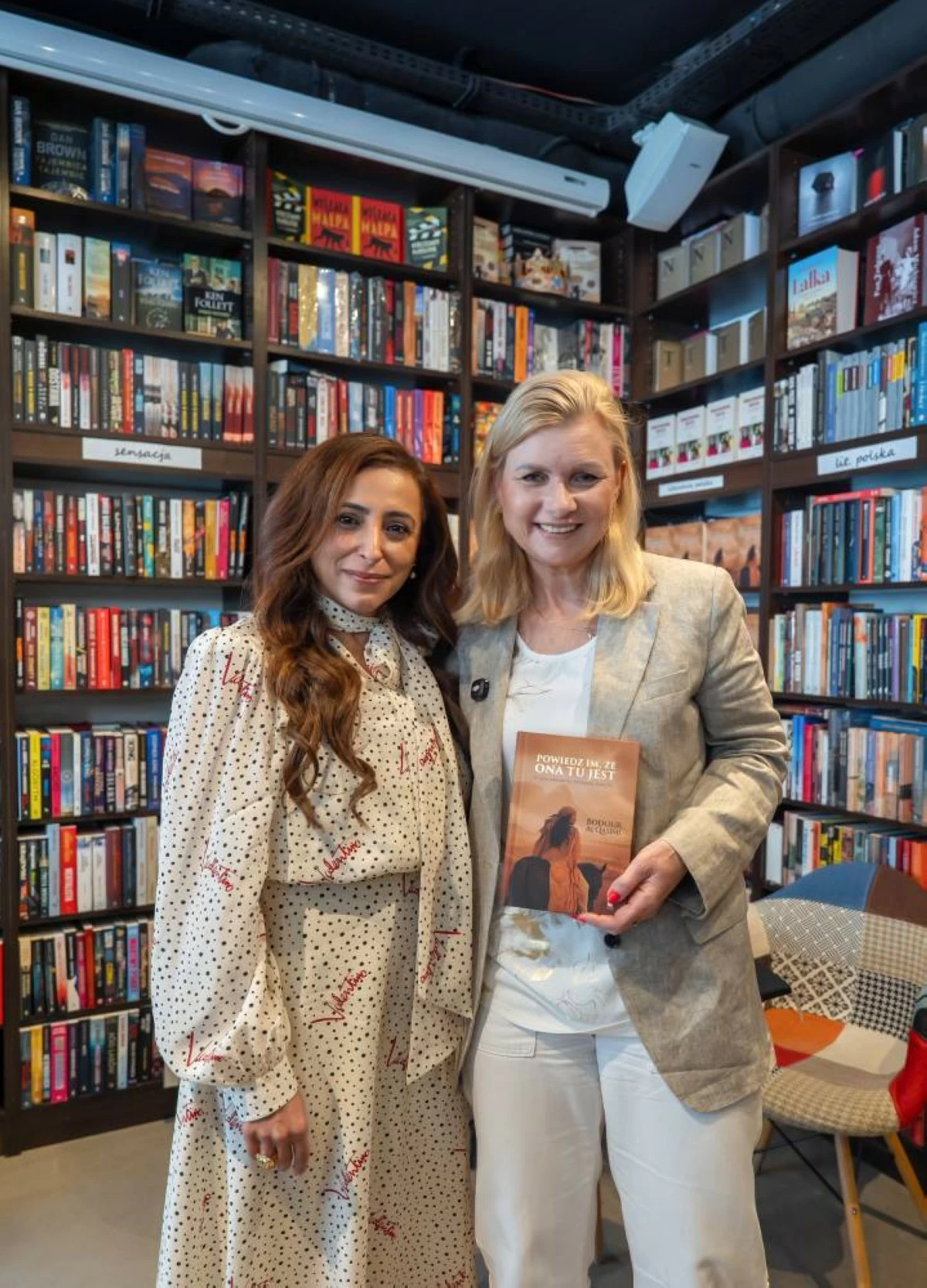 Sheikha Bodour interacting with audience at the launch of her book 'Let Them Know She Is Here: Searching for the Queen of Mleiha', in Warsaw. (Supplied)