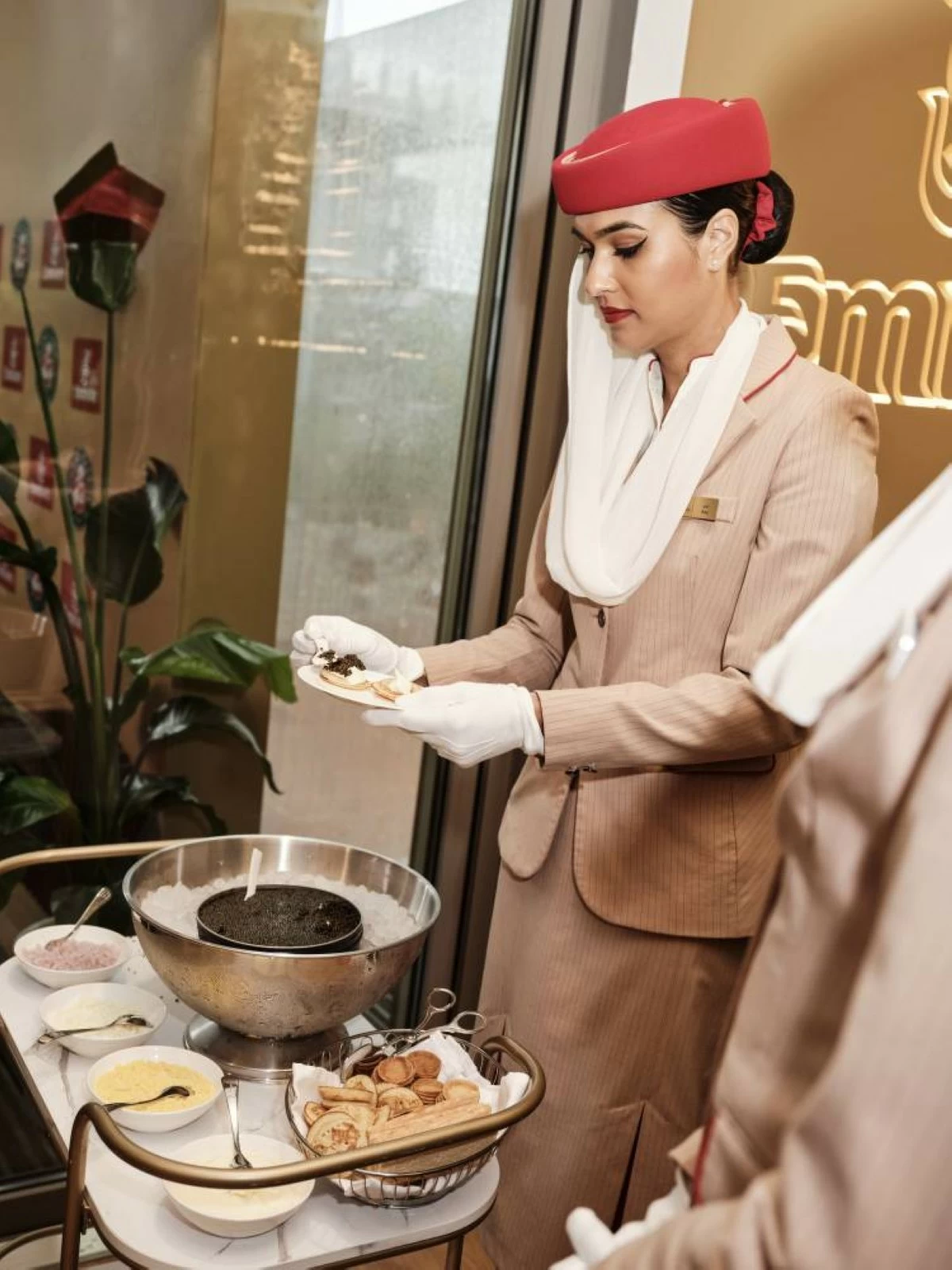 Serving up its renowned world-class hospitality, guests enjoyed including multi-course meals, afternoon tea, and the airline’s refined caviar ritual. Picture credit: Supplied