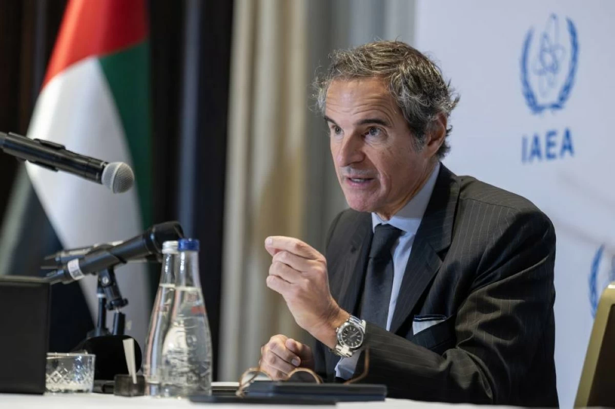 Grossi praised the close cooperation between the UAE and the IAEA, as well as the UAE's commitment to the highest standards of transparency, nuclear safety and security. Picture credit: WAM