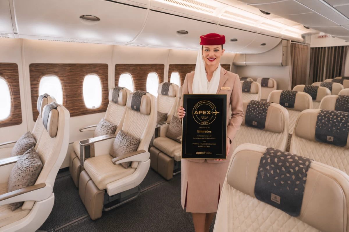 Emirates named best airline in the Middle East at 2026 APEX 