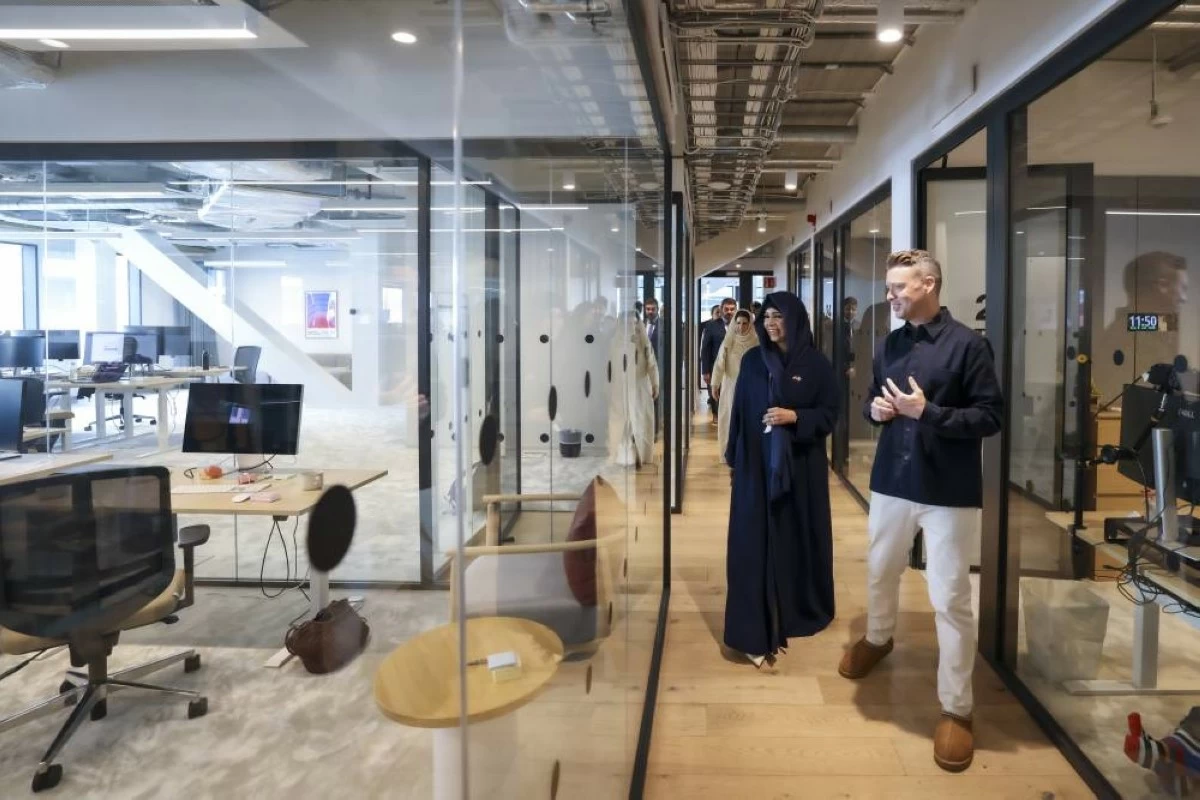 During her visit to Sweden, Sheikha Latifa bint Mohammed Al Maktoum was briefed on the latest solutions and technologies developed by Lovable, as well as its vision for scaling the use of AI. Picture credit: Supplied