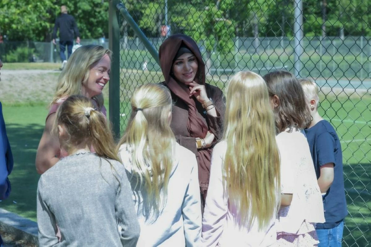 H.H. Sheikha Latifa also visited Campus Manilla, where she toured the school’s learning environment and facilities. Picture credit: WAM