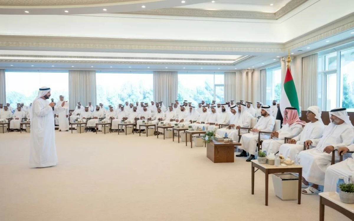 A number of outstanding employees from the ADNOC Group of companies in Al Ruwais Industrial City, as well as representatives from Al Dhafra Region Municipality, were in attendance. Picture credit: WAM
