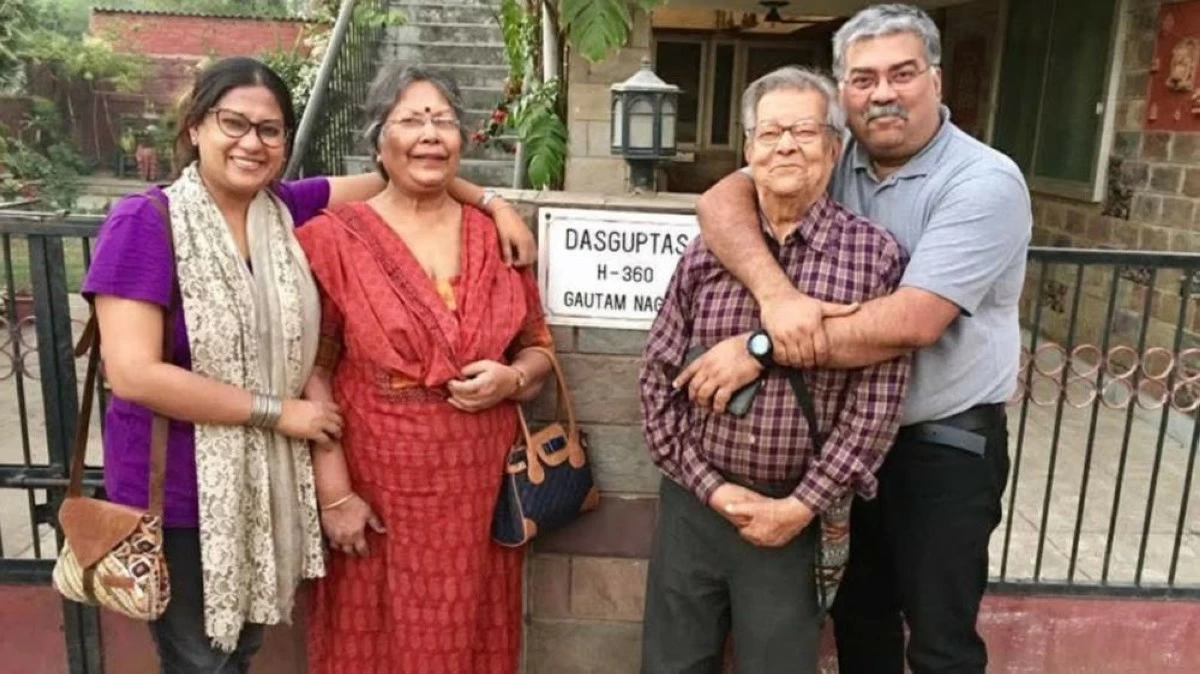 The tight-knit Dasgupta family (left to right): Shilipi, Dr Papia, Roby and Dr Bhaskar. Picture credit: Supplied