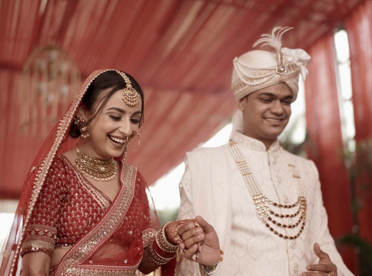 The couple married in November 2024, a year after they first met. Picture credit: Supplied