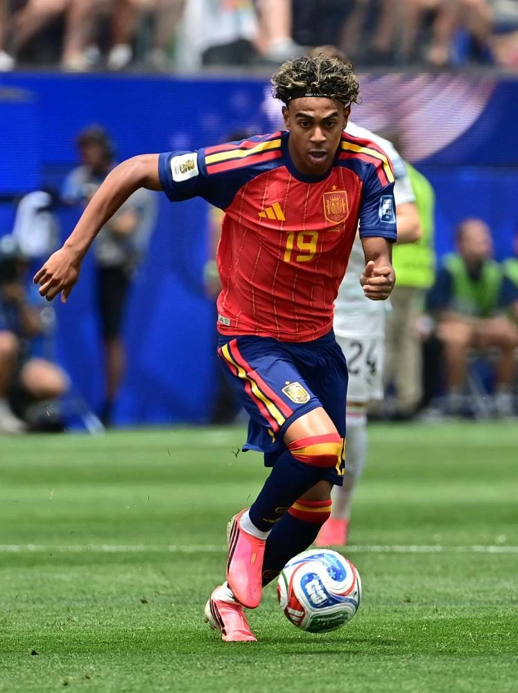 Spain's Lamine Yamal in action at the Spain v Austria match. Picture credit: Reuters