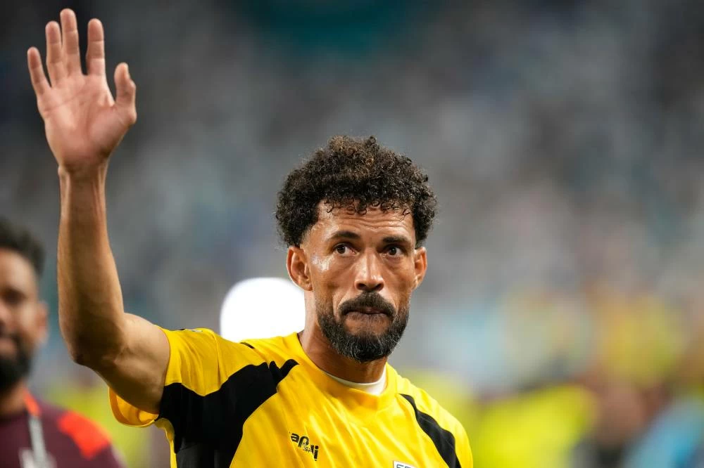 Cape Verde goalkeeper Vozinha waves after the World Cup round of 32 soccer match against Argentina in Miami Gardens, Fla. Picture credit: AP