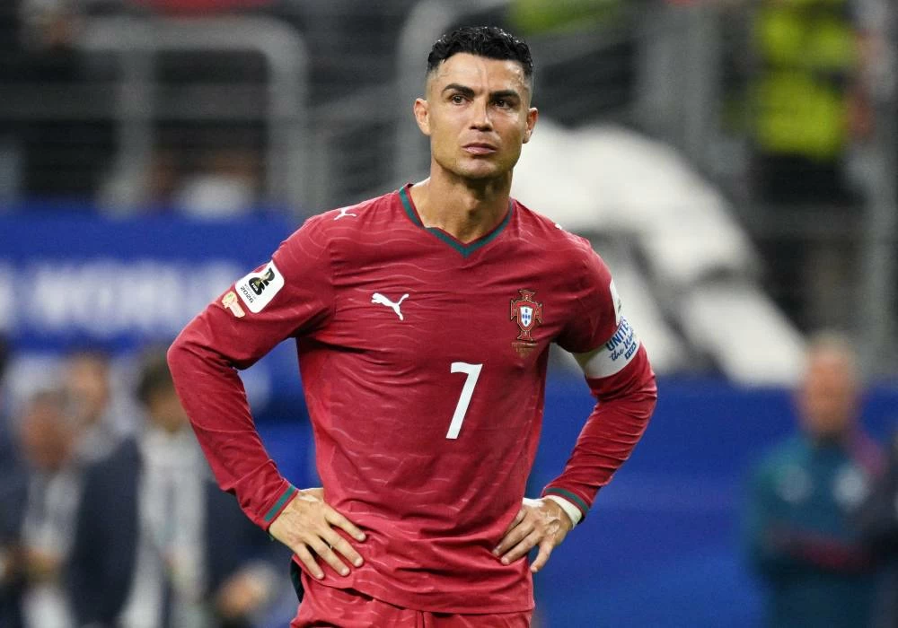 Portugal's Cristiano Ronaldo looks dejected after the match with Spain as Portugal are eliminated from the World Cup. (Reuters)
