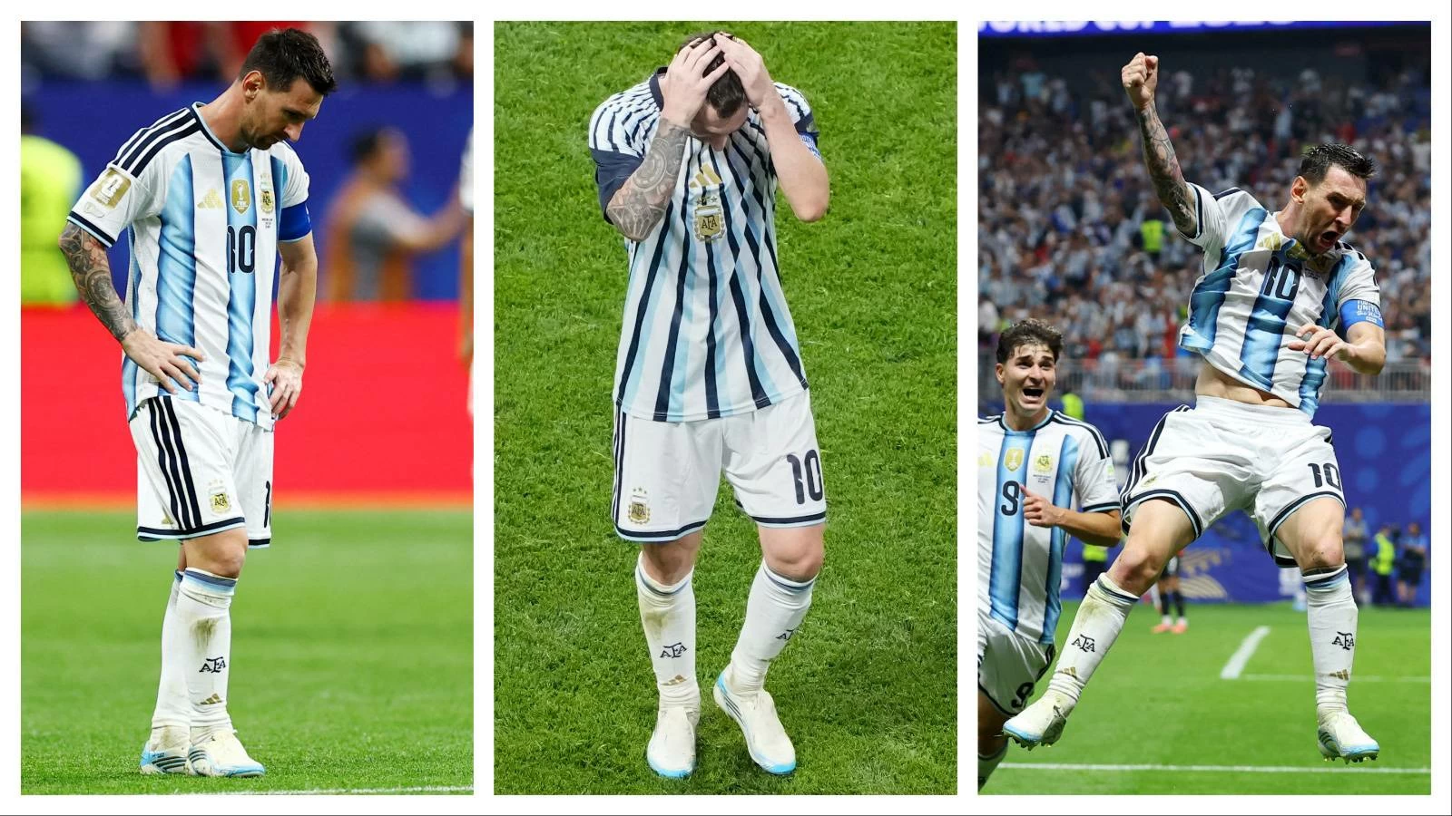 Messi's first touch was a misplaced pass, then he wasted a penalty, and his first-half performance was well below his imperious standard.