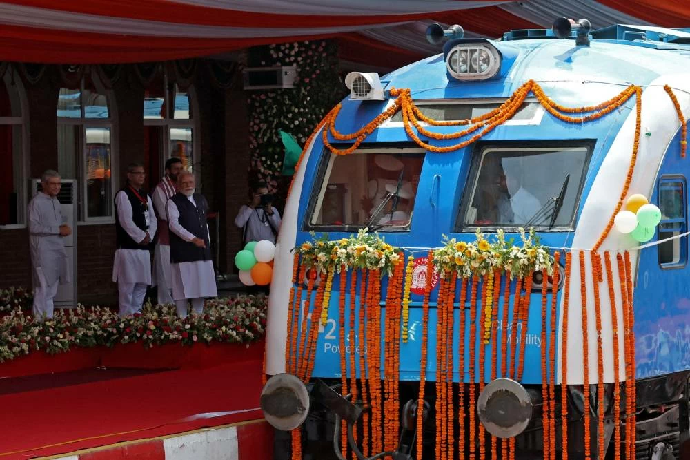 India's first hydrogen-powered train launch
