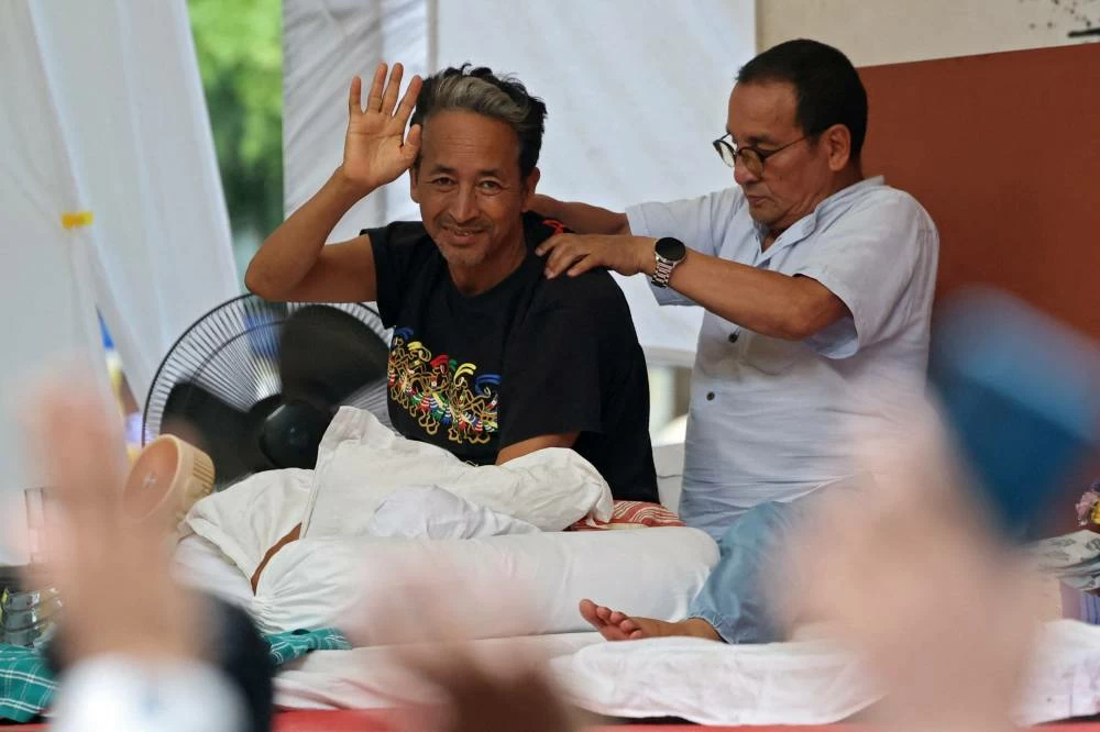 Sonam Wangchuk during a protest