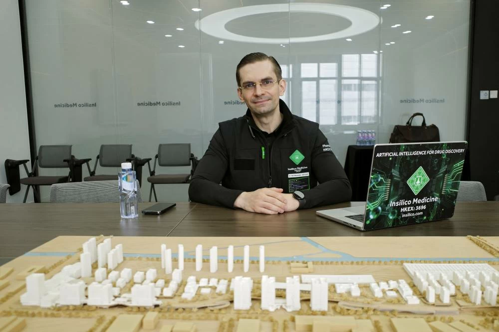 Insilico Medicine founder and CEO Alex Zhavoronkov poses for a photograph during a Reuters interview at the company's research and development facility, in Shanghai, China, July 20, 2026. (Reuters)