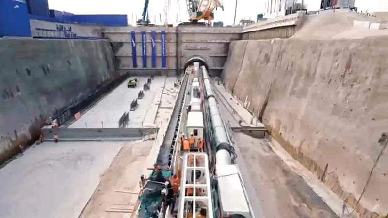 The use of the latest tunnelling technologies and an integrated manufacturing system has helped the project stay on schedule. (Supplied)