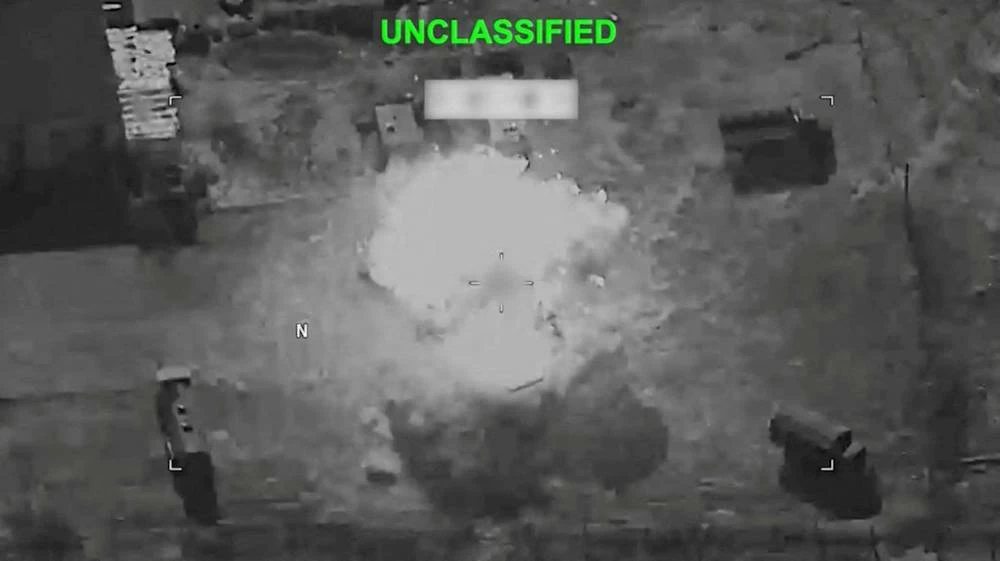 Smoke rises following explosion at an unknown location, during what U.S. Central Command (CENTCOM) says are strikes on Iran, in this screengrab taken from a handout video released on July 29, 2026. (Reuters)