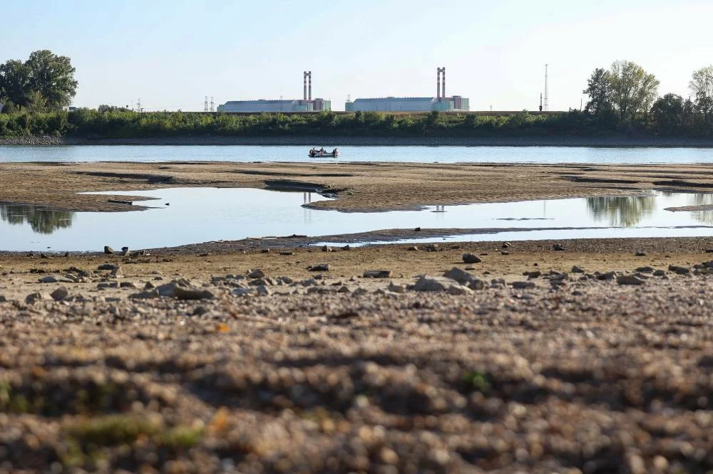 The MVM Paks Nuclear Power Plant, which had to close its Reactor 3 due to extremely low water levels on the Danube River, is seen in Paks, Hungary, Wednesday July 29, 2026. (AP)