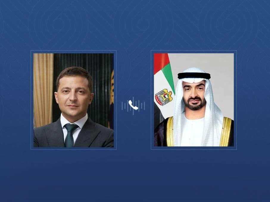 UAE, Ukrainian presidents discuss bilateral cooperation and regional developments