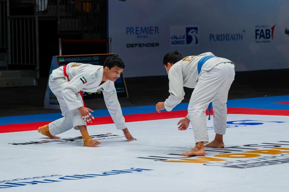 The competition is hosted by the UAE Jiu-Jitsu and Mixed Martial Arts Federation and organised by the Jiu-Jitsu International Federation. Picture credit: WAM