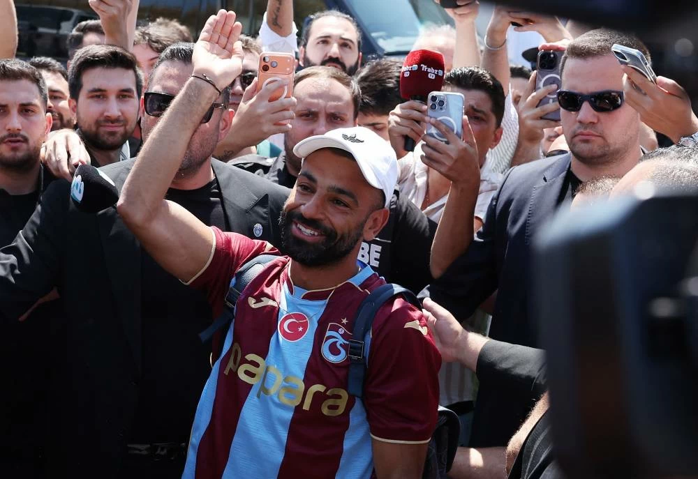 Mohamed Salah arrives at Ataturk Airport, Istanbul, Turkey on August 5, 2026. (Reuters)
