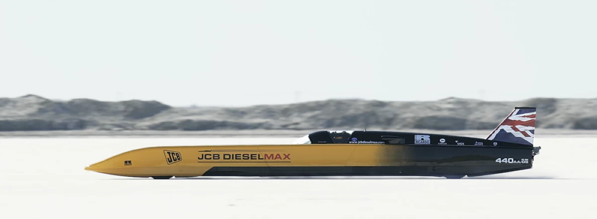 In targeting the diesel-powered record, Green also hopes to easily clear the world land speed records for hydrogen internal combustion engines. Picture credit: AP