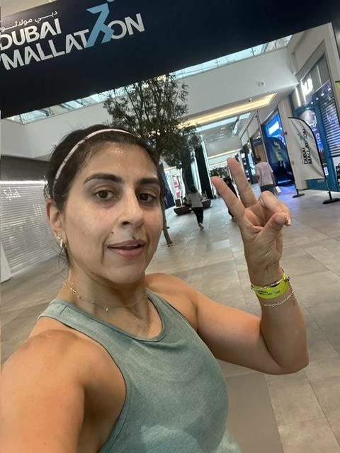 Dr Shefali Verma has already clocked 35km at the Mallathon, as she trains for an upcoming event. Picture credit: Supplied