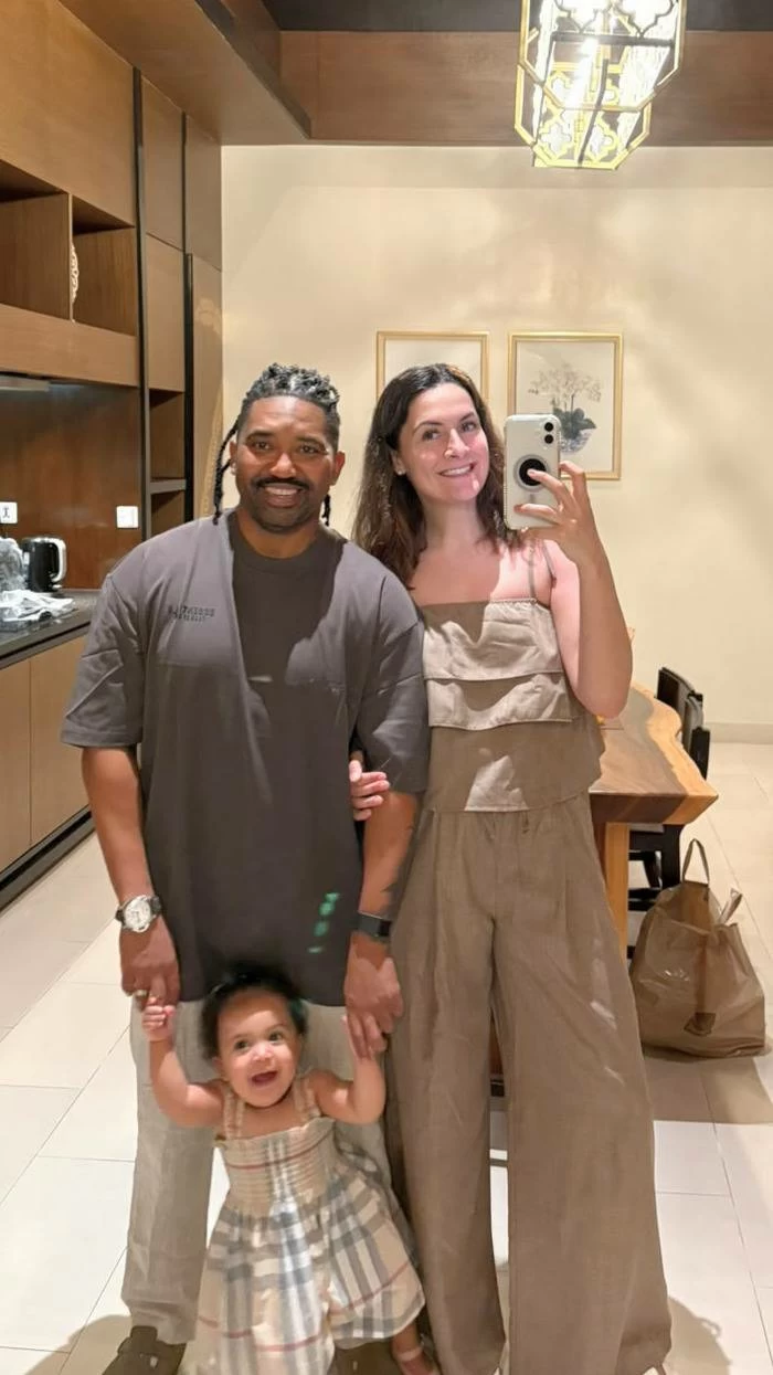 Lukhie with his family. Picture credit: Supplied