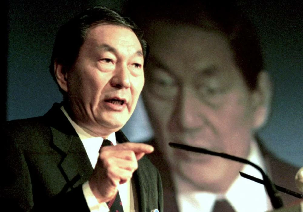  A 1995 file photo of Zhu Rongji. (Reuters)