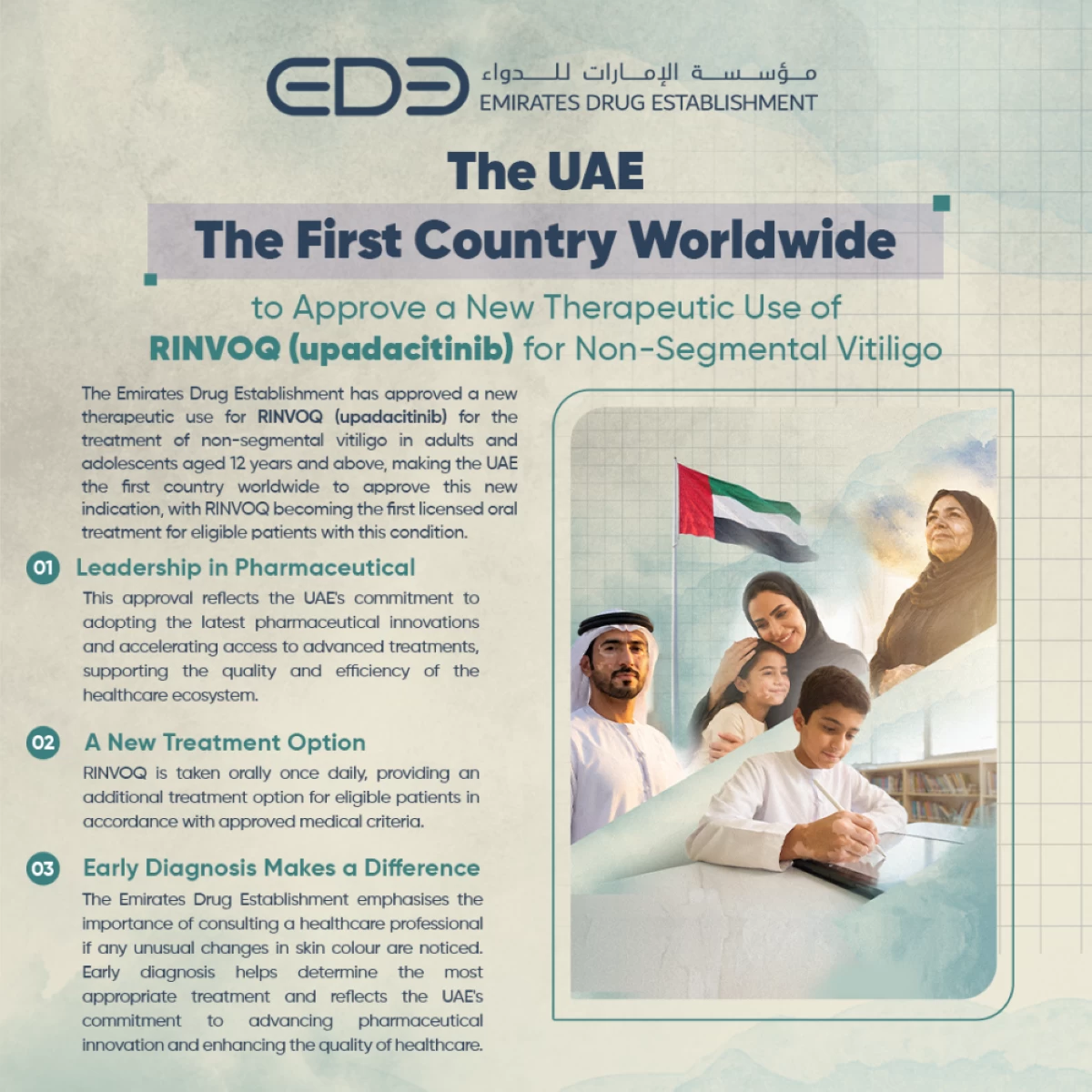 UAE becomes first country to approve RINVOQ as oral treatment for vitiligo
